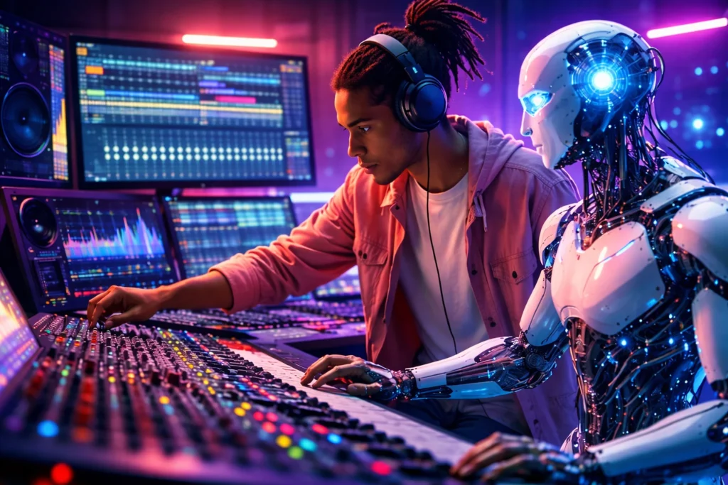 Kolaborasi Manusia dan AI dalam Musik Tren Produksi Musik